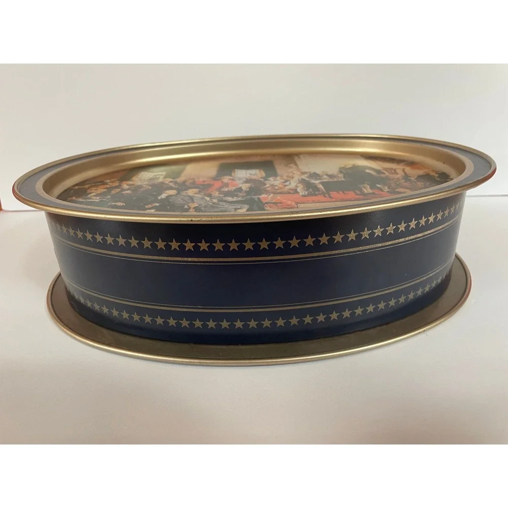 1987 Sunshine Biscuits Limited Edition Tin Signing of Constitution Americana‎